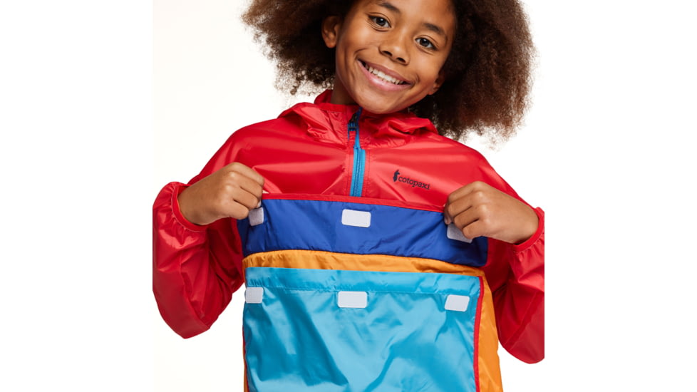 Cotopaxi Teca Half-Zip Windbreaker - Kids, Fireball, Extra Small, KTHZ-S23-FIREB-XS