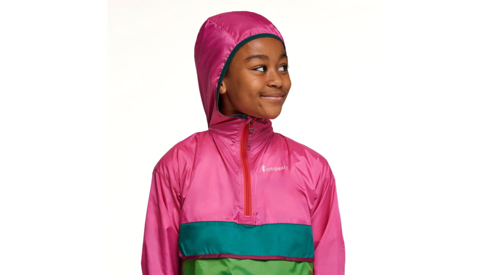 Cotopaxi Teca Half-Zip Windbreaker - Kids, Juice, Extra Small, KTHZ-S23-JUICE-XS