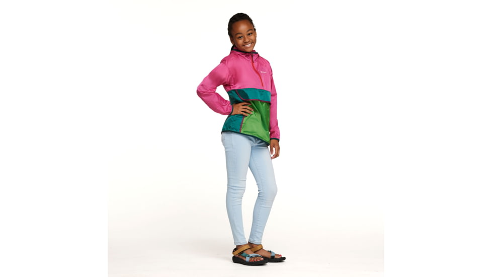 Cotopaxi Teca Half-Zip Windbreaker - Kids, Juice, Extra Small, KTHZ-S23-JUICE-XS