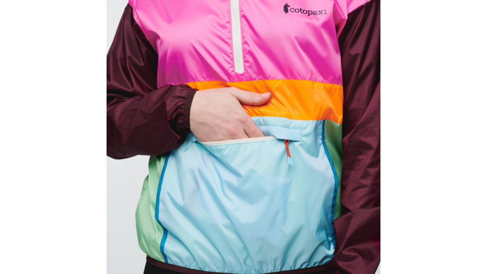 Cotopaxi Teca Half-Zip Windbreaker - Womens, Bulls Eye, Extra Large, THZ-S22-BLSEYE-W-XL