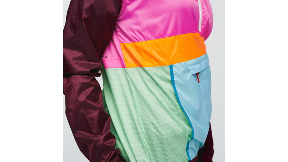 Cotopaxi Teca Half-Zip Windbreaker - Womens, Bulls Eye, Extra Large, THZ-S22-BLSEYE-W-XL