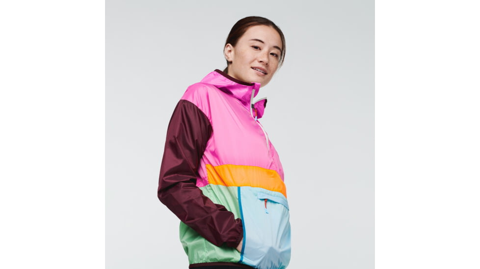 Cotopaxi Teca Half-Zip Windbreaker - Womens, Bulls Eye, Extra Large, THZ-S22-BLSEYE-W-XL