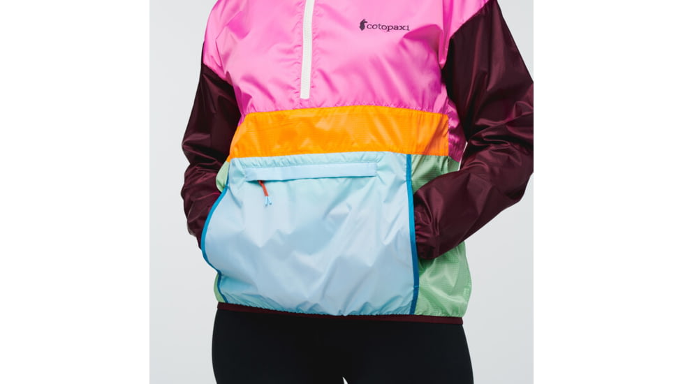 Cotopaxi Teca Half-Zip Windbreaker - Womens, Bulls Eye, Extra Large, THZ-S22-BLSEYE-W-XL