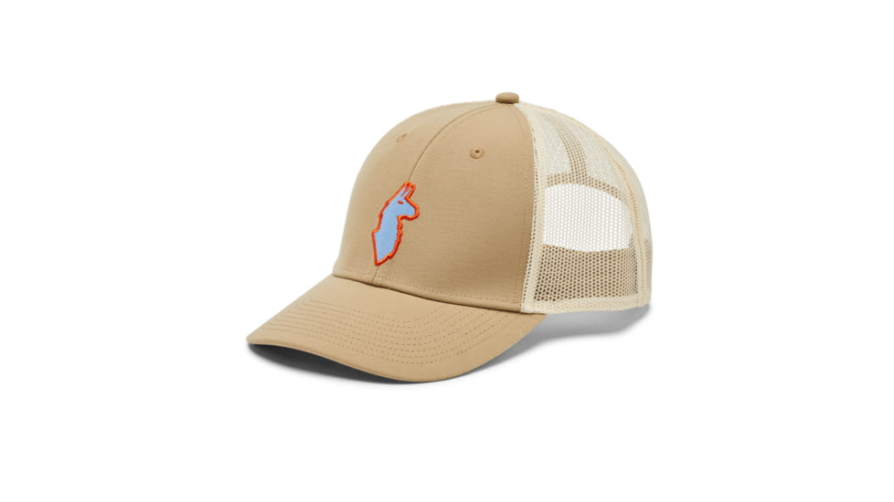 Cotopaxi The Llama Trucker Hat, Desert, One Size, TH-S23-SS-DESRT-OS