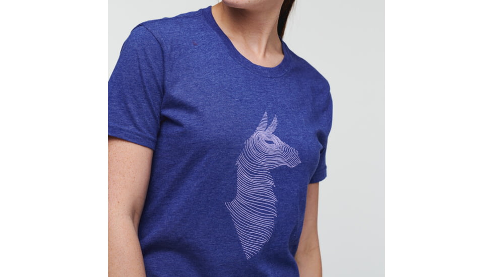Cotopaxi Topo Llama T-Shirt - Womens, Blue Violet, Extra Large, TS-S22-TLL-BLVI-W-XL
