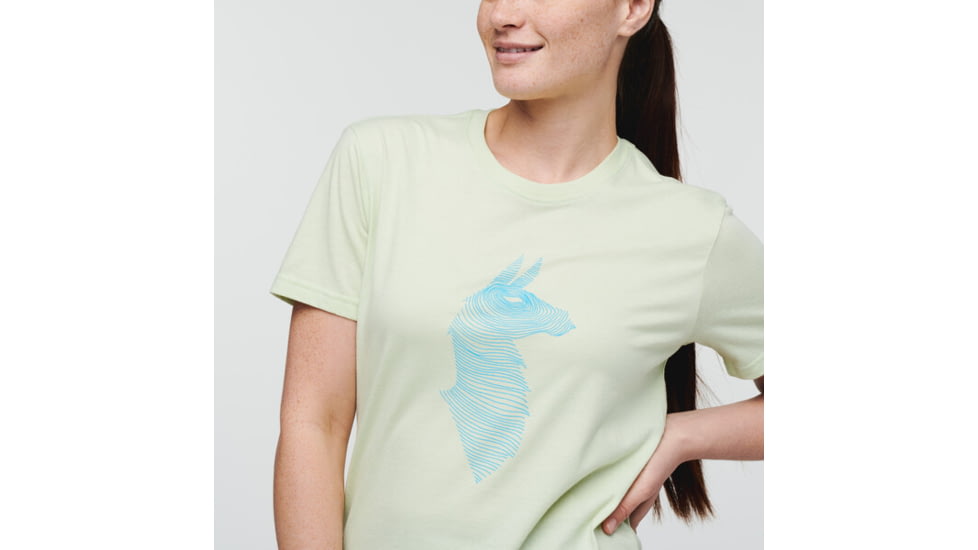 Cotopaxi Topo Llama T-Shirt - Womens, Lichen, Small, TS-S22-TLL-LICH-W-S