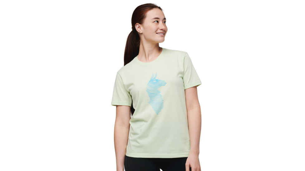 Cotopaxi Topo Llama T-Shirt - Womens, Lichen, Small, TS-S22-TLL-LICH-W-S