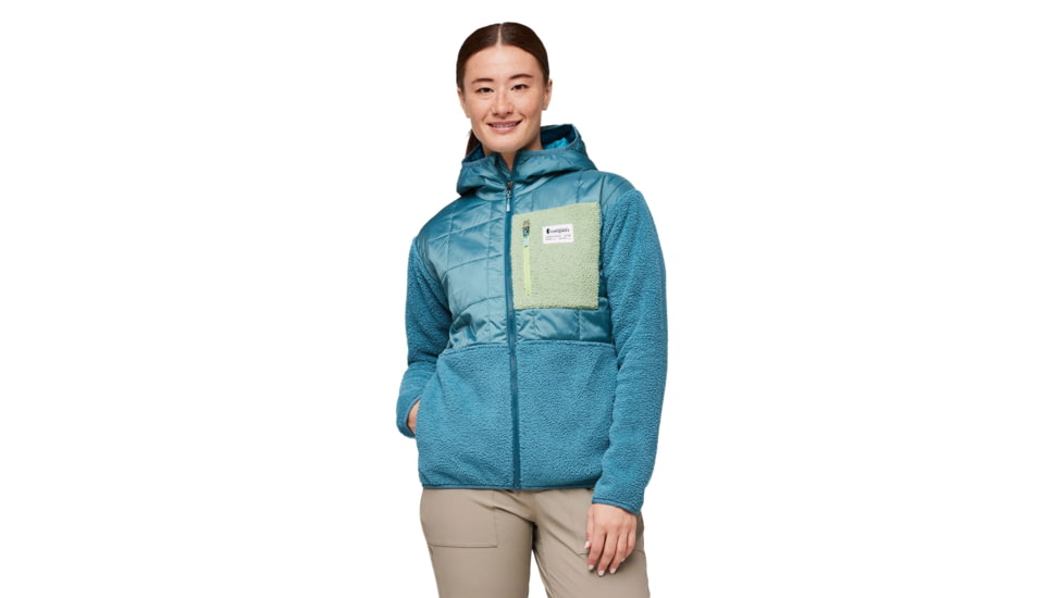 Cotopaxi Trico Hybrid Hooded Jacket - Womens, Blue Spruce/Drizzle, Small, HSFJ-F23-BSPDRZ-W-S