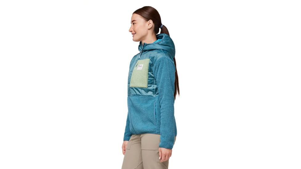 Cotopaxi Trico Hybrid Hooded Jacket - Womens, Blue Spruce/Drizzle, Small, HSFJ-F23-BSPDRZ-W-S