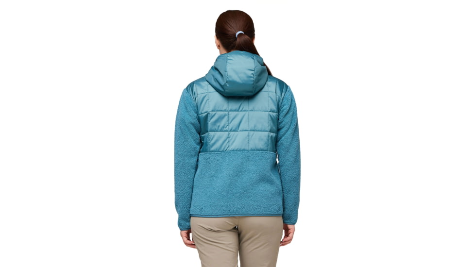 Cotopaxi Trico Hybrid Hooded Jacket - Womens, Blue Spruce/Drizzle, Small, HSFJ-F23-BSPDRZ-W-S