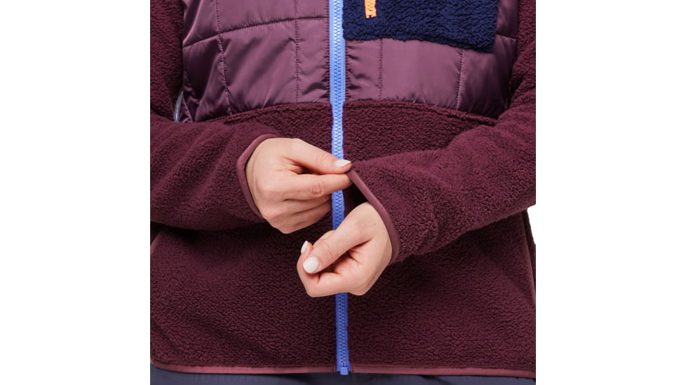 Cotopaxi Trico Hybrid Hooded Jacket - Womens, Wine/Wine, Large, HSFJ-F23-WIWI-W-L