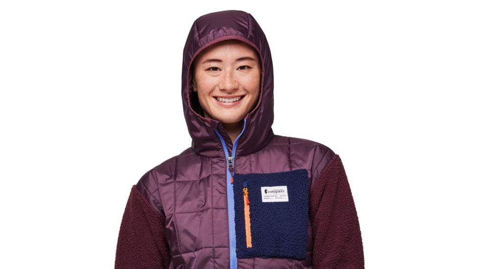 Cotopaxi Trico Hybrid Hooded Jacket - Womens, Wine/Wine, Large, HSFJ-F23-WIWI-W-L