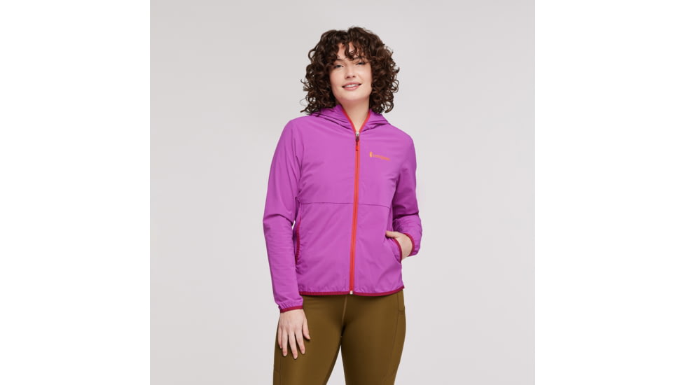 Cotopaxi Vuelta Performance Windbreaker Jacket - Womens, Foxglove, Medium, BRSA-S23-FOXGL-W-M