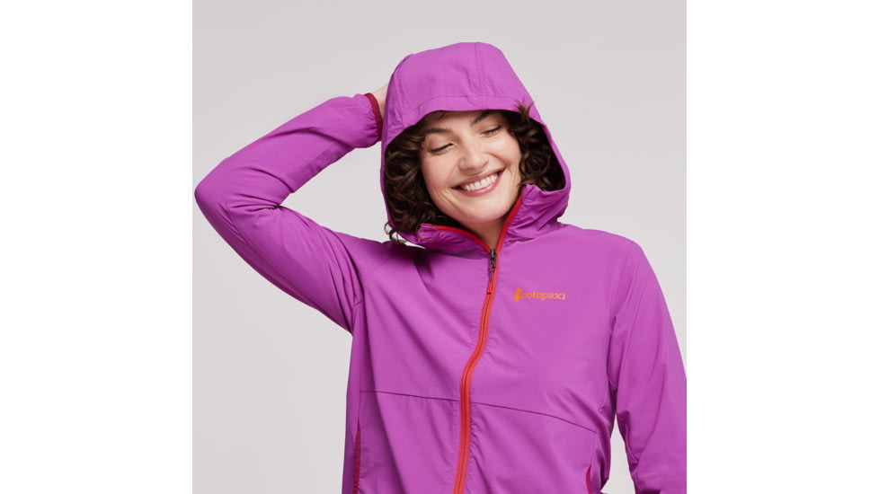 Cotopaxi Vuelta Performance Windbreaker Jacket - Womens, Foxglove, Medium, BRSA-S23-FOXGL-W-M