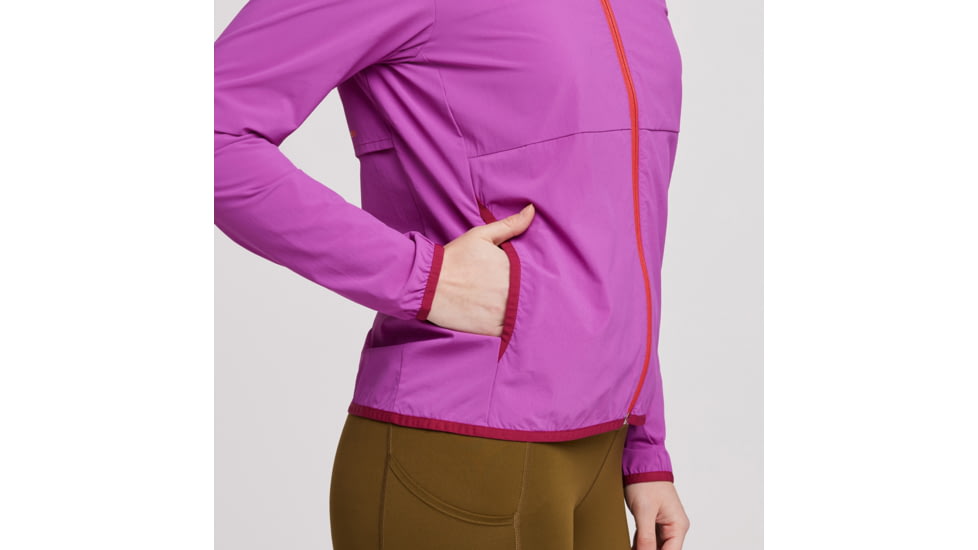 Cotopaxi Vuelta Performance Windbreaker Jacket - Womens, Foxglove, Medium, BRSA-S23-FOXGL-W-M