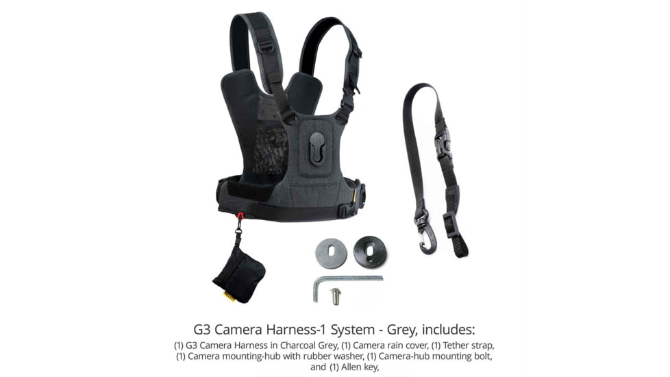 Cotton Carrier CCS G3 Camera Harness 1, Grey, One Size, 686GREY