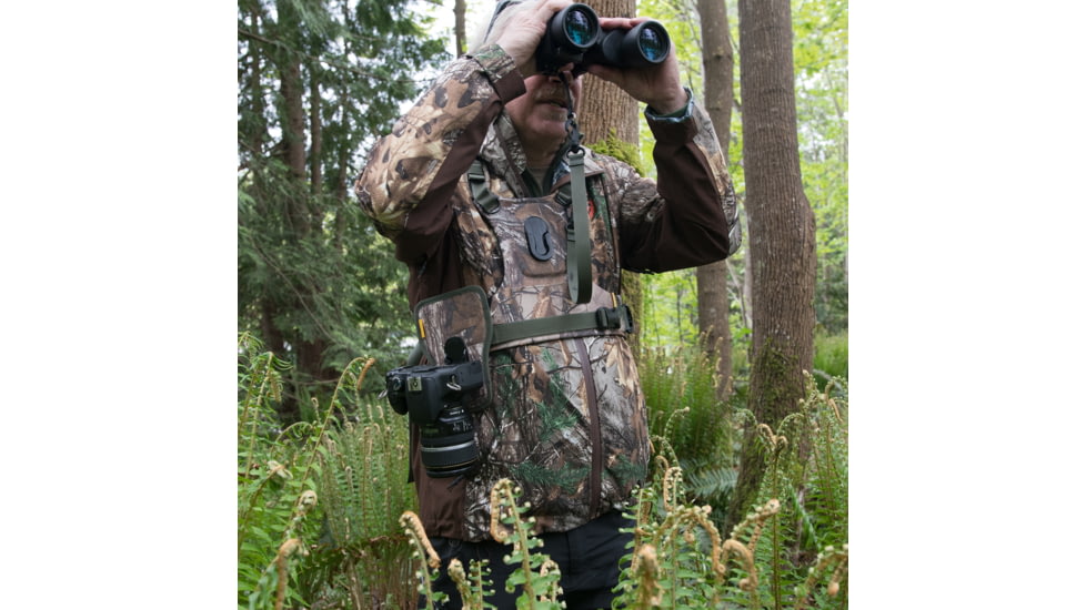 Cotton Carrier CCS G3 Camera Harness For 1 Camera &amp; 1 Binocular, Camo, One Size, 944CAMO