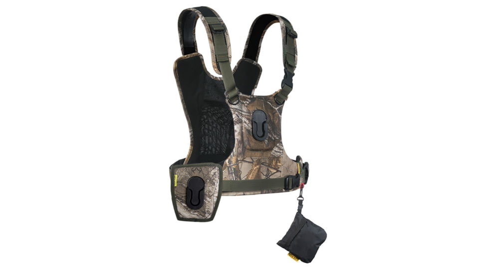 Cotton Carrier CCS G3 Camera Harness For 1 Camera &amp; 1 Binocular, Camo, One Size, 944CAMO