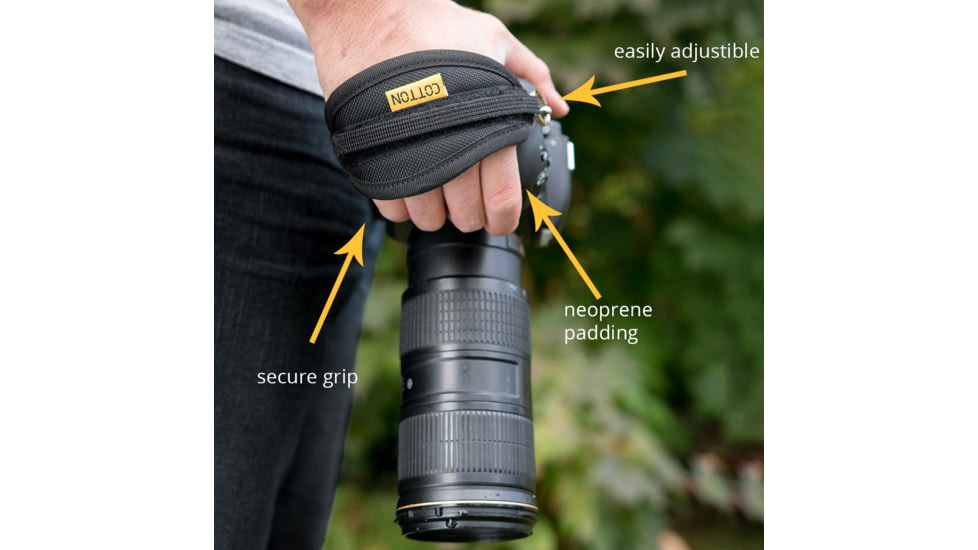 Cotton Carrier CCS Hand Strap, Black, One Size, 801CHS