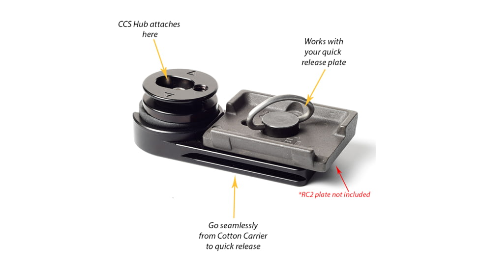 Cotton Carrier CCS Universal Tripod Adapter Plate, Black, One Size, 766NHP-3316