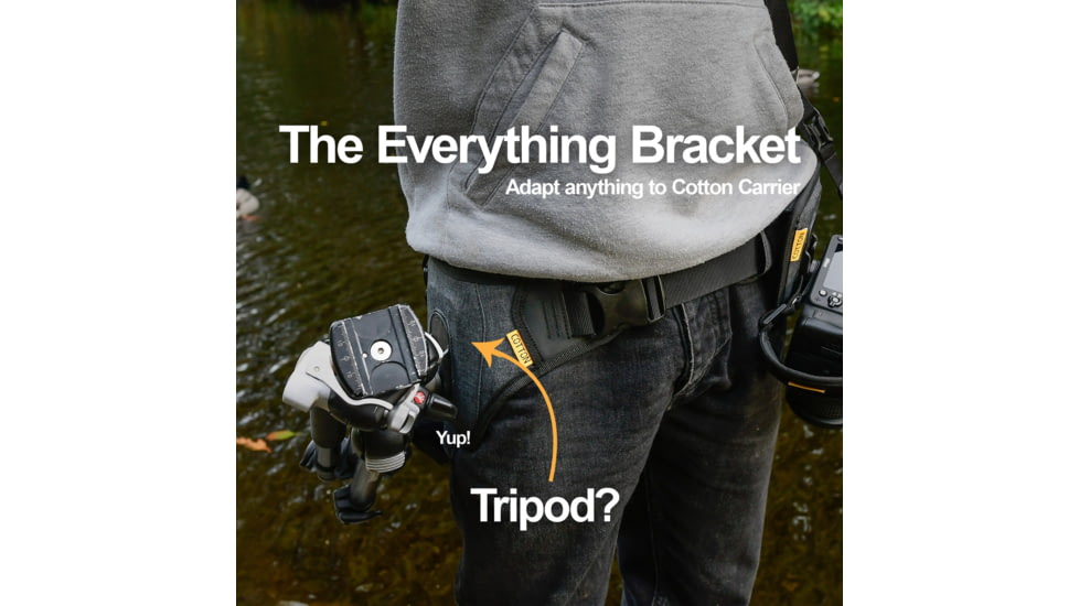Cotton Carrier Everything Bracket, Black, One Size, 901CBB