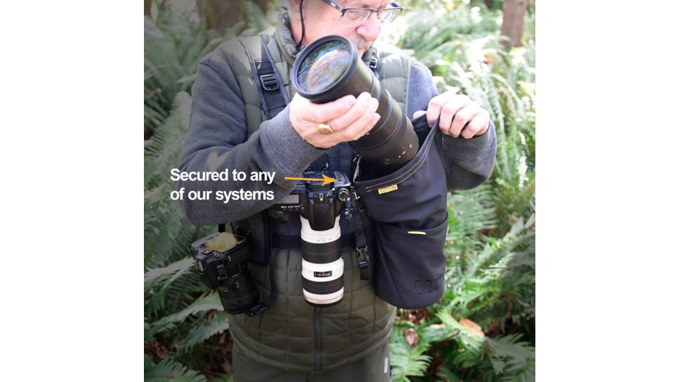 Cotton Carrier Lens Bucket w/Drybag, Black, One Size, 677BKT/DRY