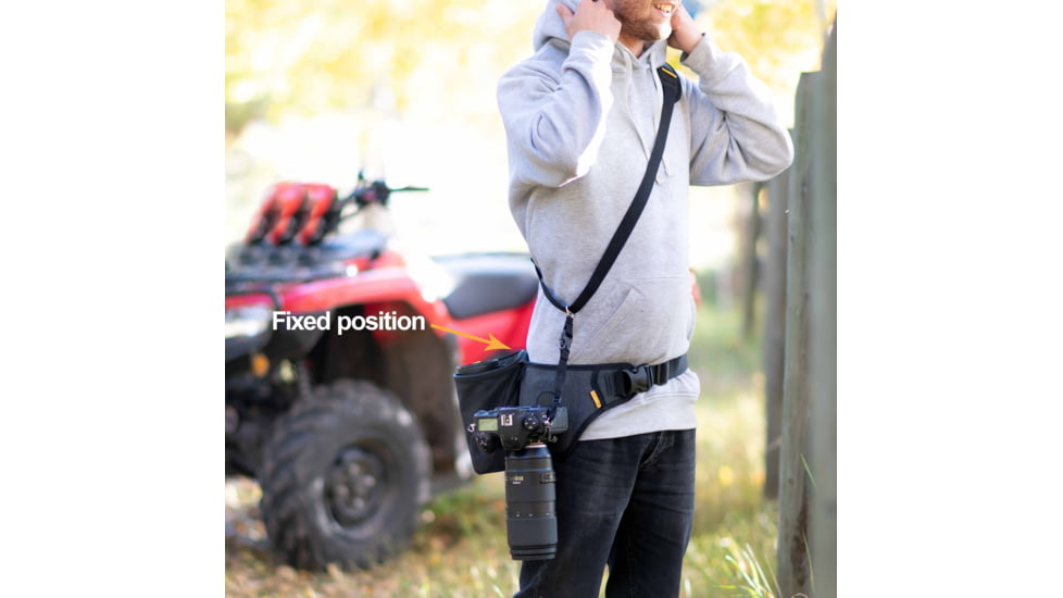 Cotton Carrier Slingbelt Carrier w/Tether, Grey, One Size, 500CBS