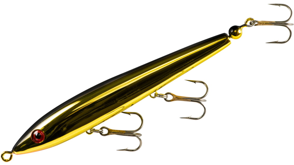 Cotton Cordell Tail Weighted Boy Howdy, 4 1/2in, 3/8oz, 4 Hooks, Gold/Black, C4003