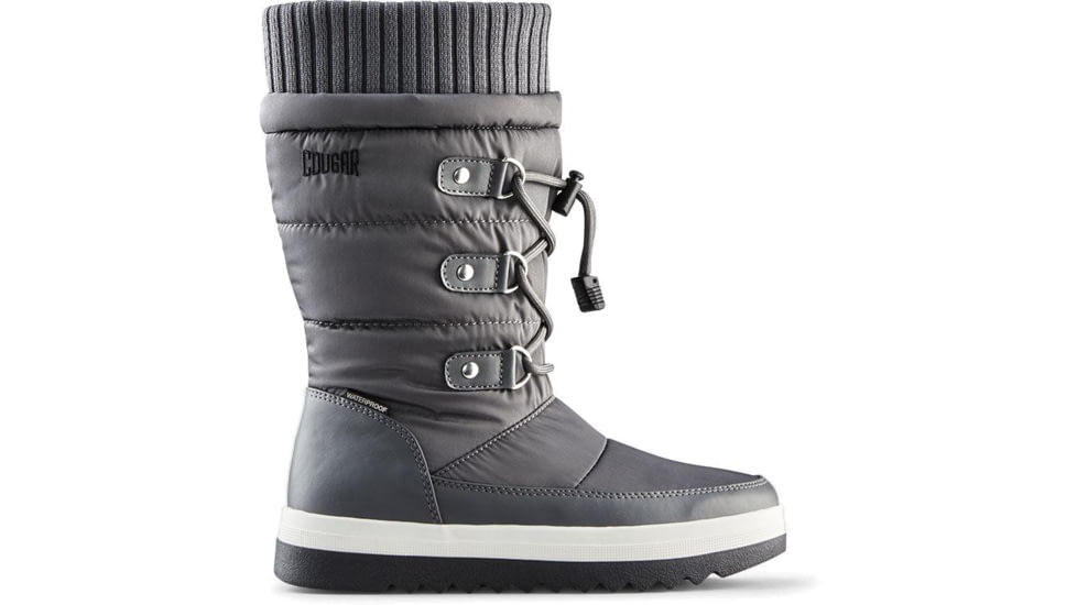 Cougar Mavis Tall Nylon Winter Boot with PrimaLoft - Womens, Charcoal, 9, Mavis-Charcoal-9
