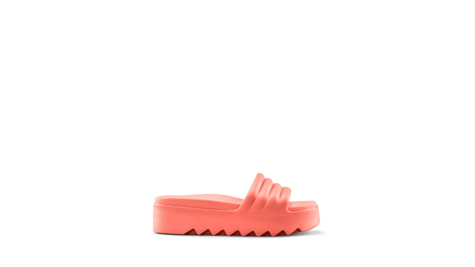 Cougar Pool Party Molded EVA Water-Friendly Slide - Womens, Coral, 6, Pool Party-Coral-6