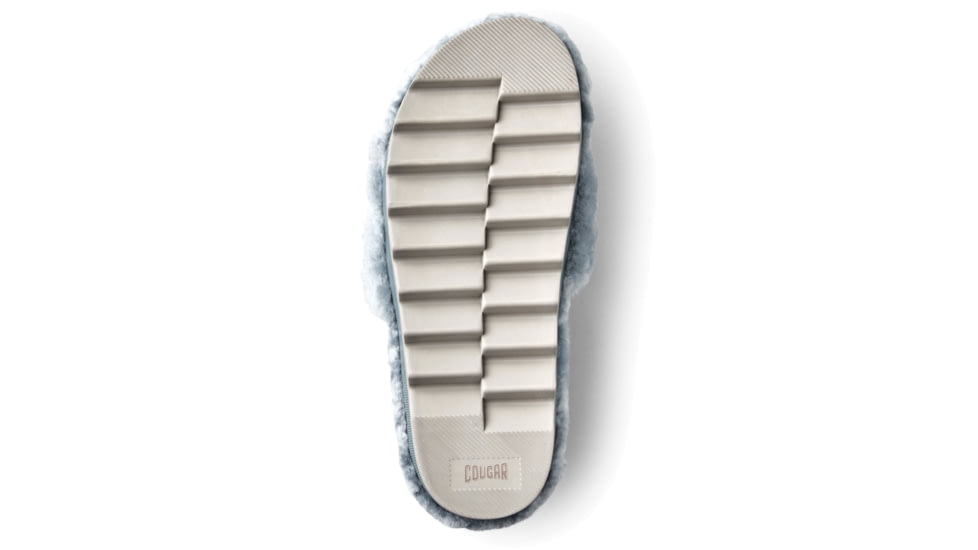Cougar Pozy Lambswool Sandal - Womens, Ash Blue, 7, Pozy-Ash-Blue-7