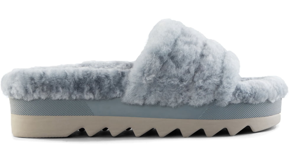 Cougar Pozy Lambswool Sandal - Womens, Ash Blue, 7, Pozy-Ash-Blue-7