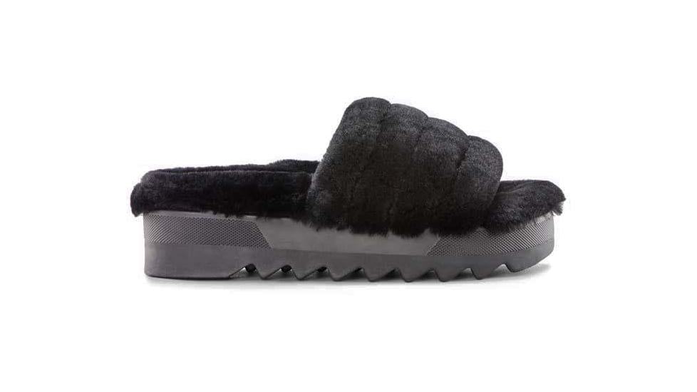 Cougar Pozy Lambswool Sandal - Womens, Black, 9, Pozy-Black-9