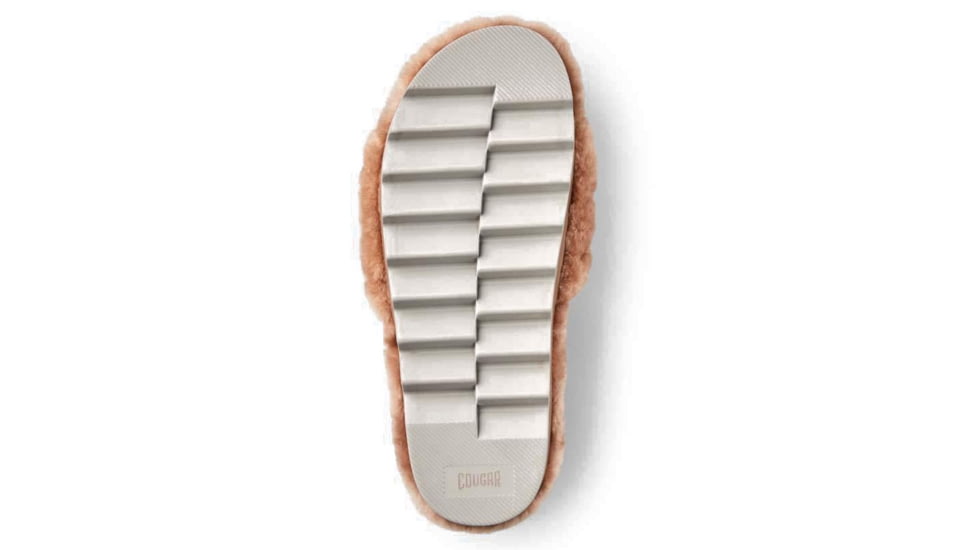 Cougar Pozy Lambswool Sandal - Womens, Oak, 9, Pozy-Oak-9