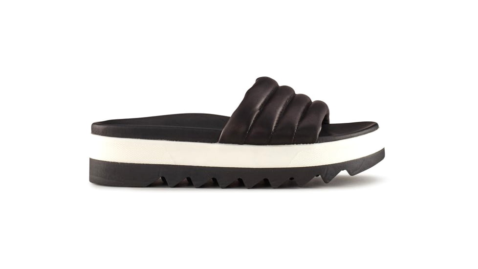 Cougar Prato Leather Womans Sandals, Black, 11, Prato-Black-11