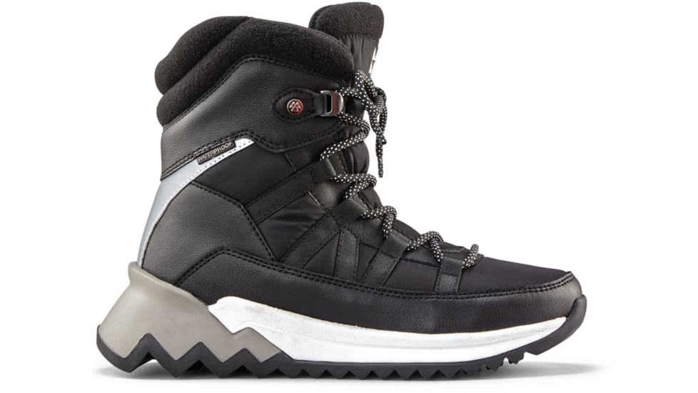 Cougar Steez Nylon Waterproof Sneakers w/PrimaLoft - Womens, Black, 6 US, STEEZ-Black-6