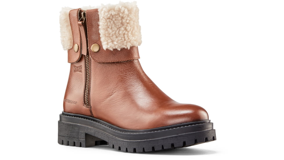 Cougar Vigo Leather Waterproof Winter Boots - Womens, Cognac, 10 US, VIGO-L-Cognac-10