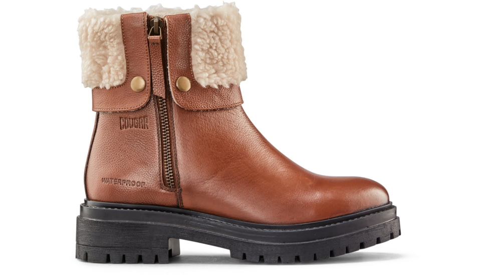 Cougar Vigo Leather Waterproof Winter Boots - Womens, Cognac, 10 US, VIGO-L-Cognac-10
