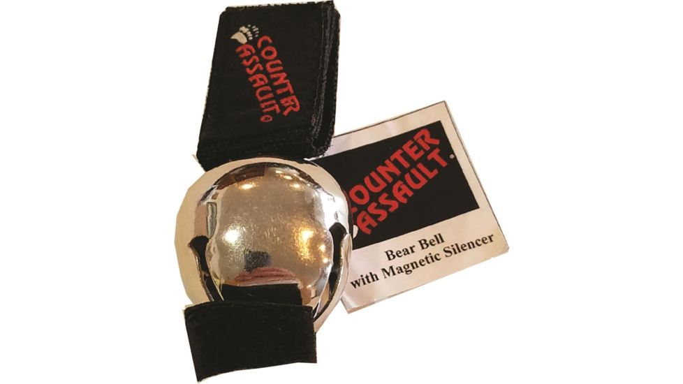 Counter Assault Bear Bells 1.5 in with Silencer, Silver 1001214