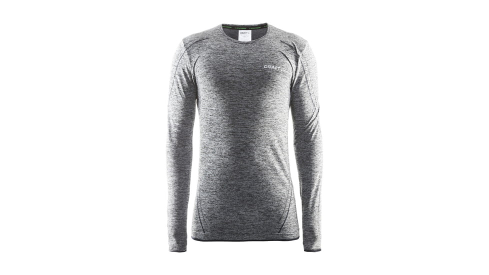 Craft Active Comfort Roundneck Longsleeve - Mens -Black-Large (Clearance)