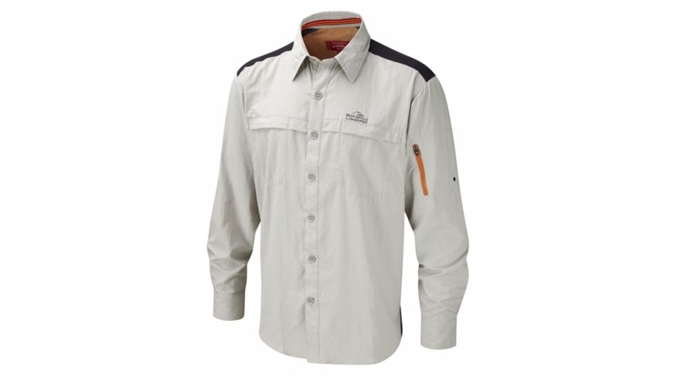 Bear Grylls Trek Long Sleeve Shirt - Mens-Metal-X-Large