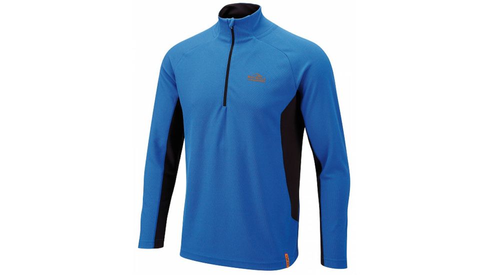 Crag Hoppers Bear Long Sleeve Tech Tee - Men's-Extreme Blue-Small