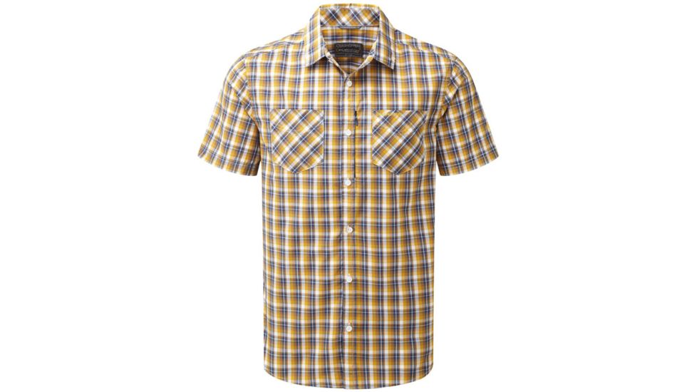 Crag Hoppers Corin Short Sleeve Shirt - Men's -Dusk Blue Check-Small