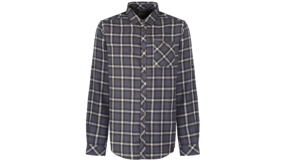 Crag Hoppers Howard Long Sleeve Check Shirt - Men's -Windsor Blue Marl-X-Large