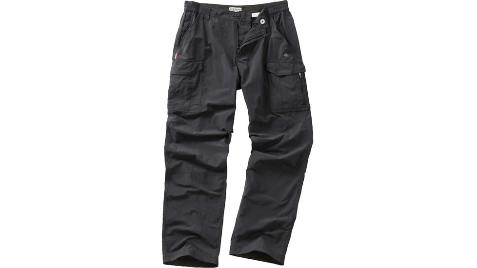 Craghoppers Nat Geo Nosilife Cargo Trousers - Men's-Black Pepper-Regular Inseam-30 Waist