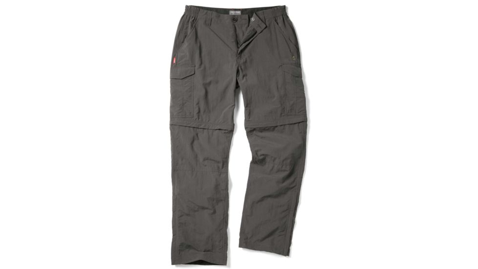 Crag Hoppers Nat Geo Nosilife Convertible Trouser - Men's-Bark-36 Waist-Regular Inseam