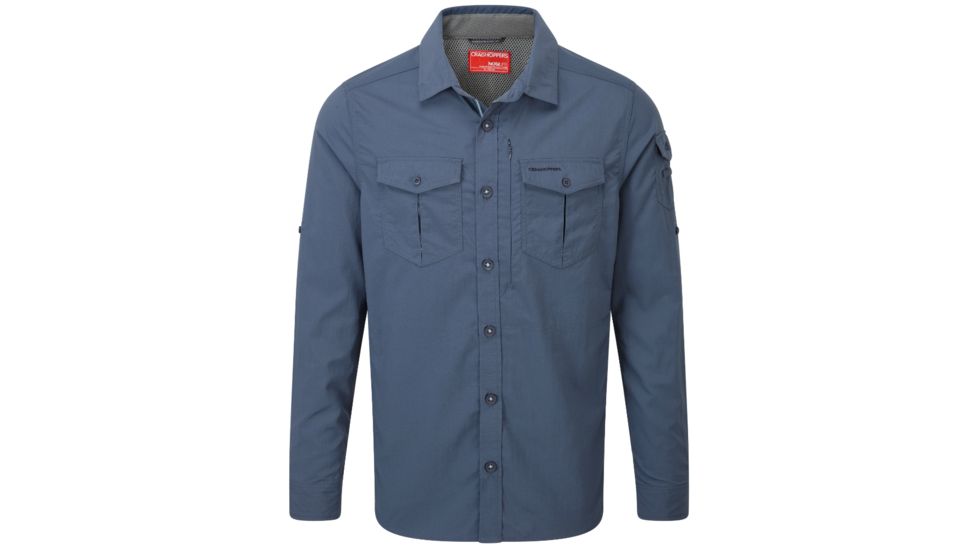 Nosilife Adventure Long Sleeve Shirt - Mens-Dusk Blue-Small