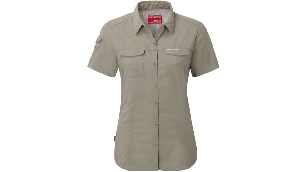 Crag Hoppers Nosilife Adventure Short-Sleeved Shirt - Women's-Mushroom-6