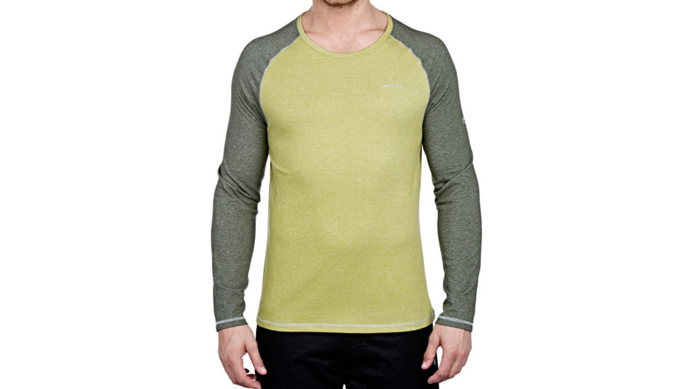Crag Hoppers Nosilife Bayame Long Sleeve T-Shirt - Men's -Palm Green/Evergreen-X-Large