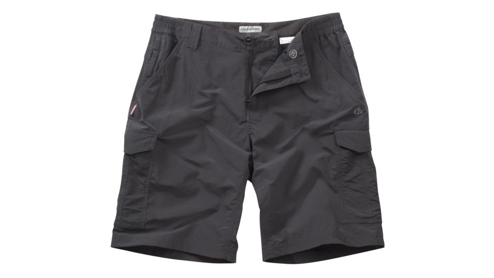 Crag Hoppers NosiLife Cargo Shorts - Men's-Black Pepper-10.5 in-38 Waist